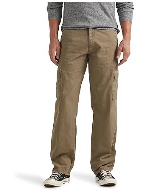 1 Wrangler Authentics Mens Twill Relaxed Fit Cargo Pant - Image 1