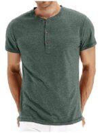 Mens Short Sleeve T-Shirt Cotton Casual Shirt