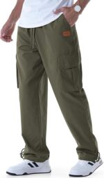 Mens Casual Cargo Pants Relaxed Fit - Image 4