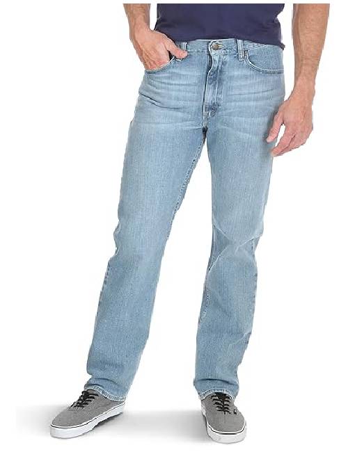 1 Wrangler Authentics Men's Classic 5-Pocket Regular Fit Flex Jeans - Image 1