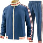 Men Track Suits Sets Long Sleeve Full-zip - Image 3