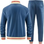 Men Track Suits Sets Long Sleeve Full-zip - Image 2