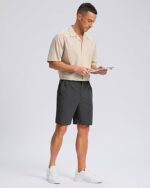 Men's Casual Shorts, Lightweight Golf Shorts with 3 Pockets.