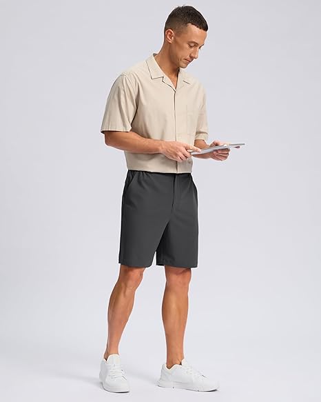 12 Men's Casual Shorts, Lightweight Golf Shorts with 3 Pockets. - Image 1