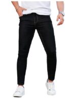 Men's Skinny Jeans Stretch Ripped Tapered Leg