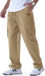 Mens Casual Cargo Pants Relaxed Fit - Image 4