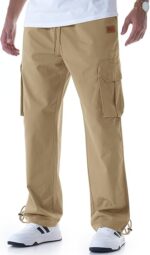Mens Casual Cargo Pants Relaxed Fit - Image 3