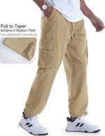 Mens Casual Cargo Pants Relaxed Fit