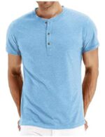 Mens Short Sleeve T-Shirt Cotton Casual Shirt