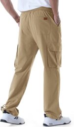 Mens Casual Cargo Pants Relaxed Fit - Image 2