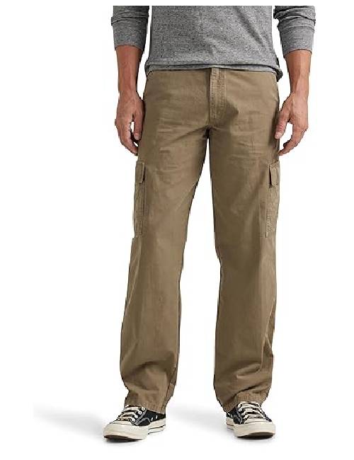 17 Wrangler Authentics Mens Twill Relaxed Fit Cargo Pant - Image 1