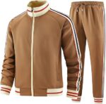 Men Track Suits Sets Long Sleeve Full-zip - Image 3