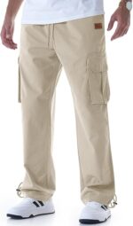 Mens Casual Cargo Pants Relaxed Fit - Image 3