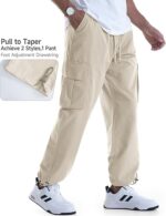 Mens Casual Cargo Pants Relaxed Fit