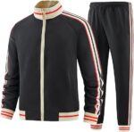 Men Track Suits Sets Long Sleeve Full-zip - Image 3