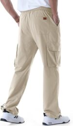 Mens Casual Cargo Pants Relaxed Fit - Image 2