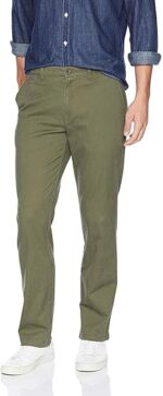 Mens Straight-Fit Casual Stretch Chino Pant