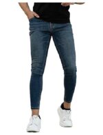 Men's Skinny Jeans Stretch Ripped Tapered Leg