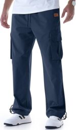 Mens Casual Cargo Pants Relaxed Fit - Image 3