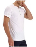 Mens Short Sleeve T-Shirt Cotton Casual Shirt - Image 3