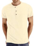Mens Short Sleeve T-Shirt Cotton Casual Shirt