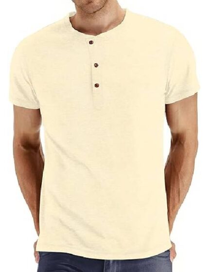 Mens Short Sleeve T-Shirt Cotton Casual Shirt