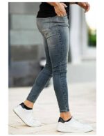 Men's Skinny Jeans Stretch Ripped Tapered Leg - Image 4
