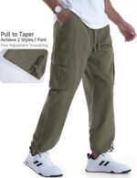 Mens Casual Cargo Pants Relaxed Fit