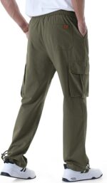 Mens Casual Cargo Pants Relaxed Fit - Image 2