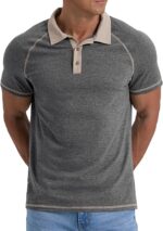 Mens Short Sleeve Polo T-Shirts Cotton Golf T-Shirts - Image 6