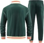 Men Track Suits Sets Long Sleeve Full-zip - Image 2