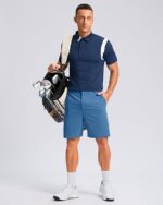 Men's Casual Shorts, Lightweight Golf Shorts with 3 Pockets.