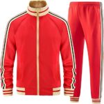 Men Track Suits Sets Long Sleeve Full-zip
