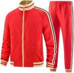 Men Track Suits Sets Long Sleeve Full-zip - Image 2