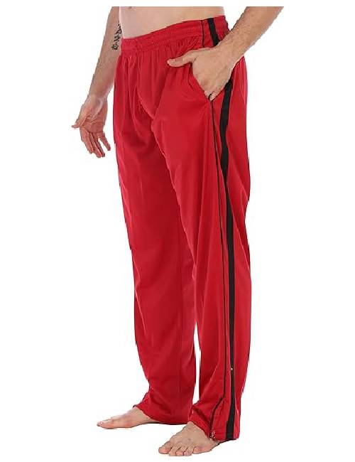 8 Mens Athletic Track Pants with Zip Bottom - Image 1