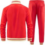 Men Track Suits Sets Long Sleeve Full-zip - Image 3