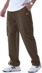 Mens Casual Cargo Pants Relaxed Fit - Image 4