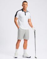 Men's Casual Shorts, Lightweight Golf Shorts with 3 Pockets.