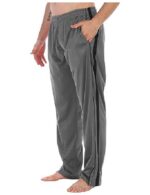 Mens Athletic Track Pants with Zip Bottom